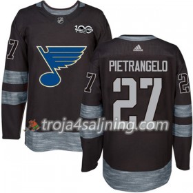 St. Louis Blues tröja Alex Pietrangelo 27 1917-2017 100th Anniversary Adidas Svart Authentic - NHL Tröjor Herr